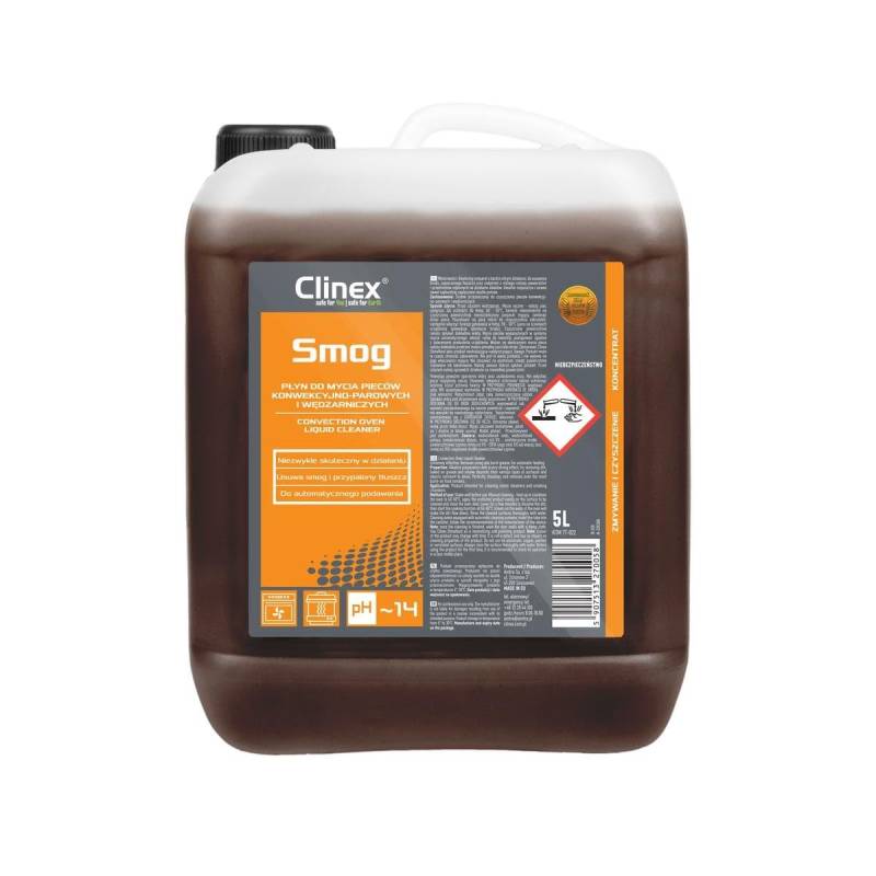 Clinex Starkes Flüssigkeit zum Waschen und Reinigen von Geräten / 5 liter/Zum Entfernen von Schmutz eingebranntes Fett und Rauch von alkalibeständigen Oberflächen und Gegenständen verschiedener Art von Clinex nanochem