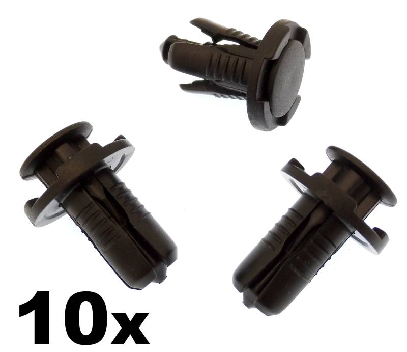 10x Befestigung Clips/Klips - Nieten Kunststoffstoßstange & Gitter Klemmen 10mm Druck Fassung (GD7A50EA1, GD7A-50-EA1, FCP-0214) von Clips Und Klammern