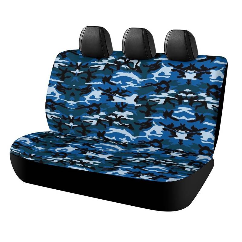 Cmagnifico Auto-Rücksitzbezug, Blau, Camouflage, universelles Sitzbezüge-Set für die meisten Autos, LKWs, SUVs von Cmagnifico