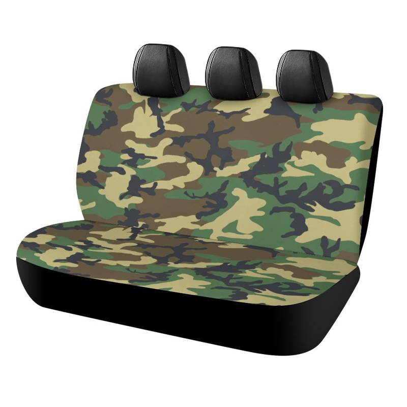 Cmagnifico Auto-Rücksitzbezug, Camouflage-Muster, Autositzbezug, Universal-Sitzbezüge-Set für die meisten Autos, LKWs, SUVs von Cmagnifico