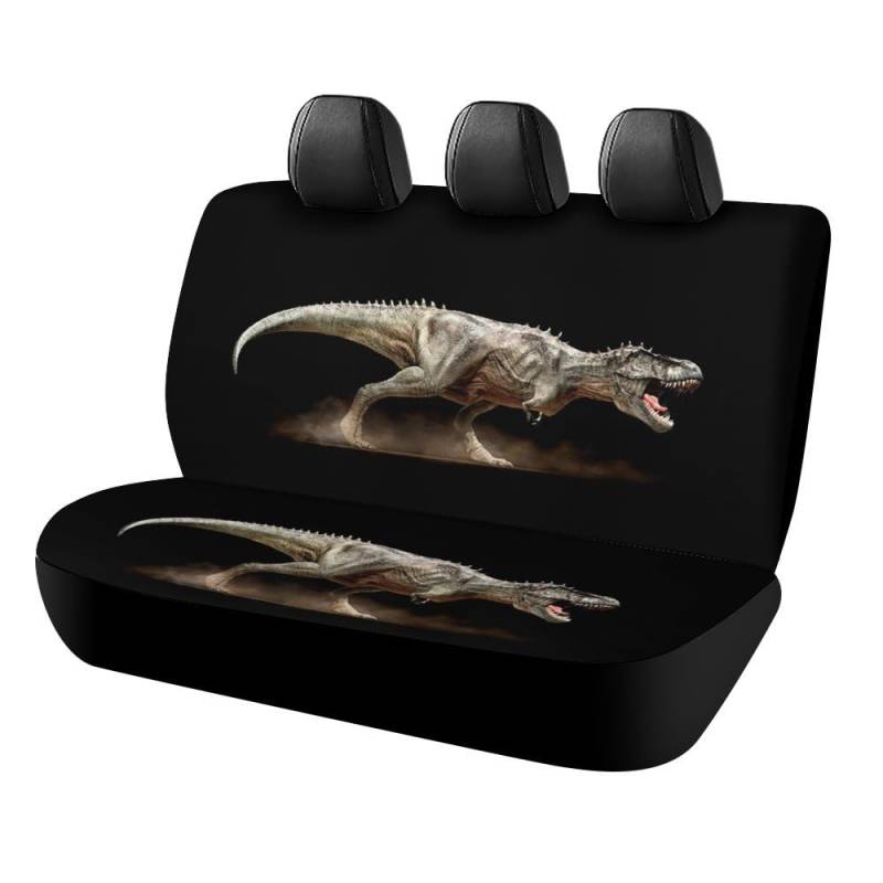 Cmagnifico Auto Rücksitzbezug, Dinosaurier Rex Tyrannosaurus Autositzbezug, Universal Sitzbezüge Set für die meisten Autos LKW SUV von Cmagnifico