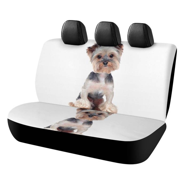 Cmagnifico Auto-Rücksitzbezug, Yorkshire Terrier, Autositzbezug, Universal-Sitzbezüge-Set für die meisten Autos, LKWs, SUVs von Cmagnifico