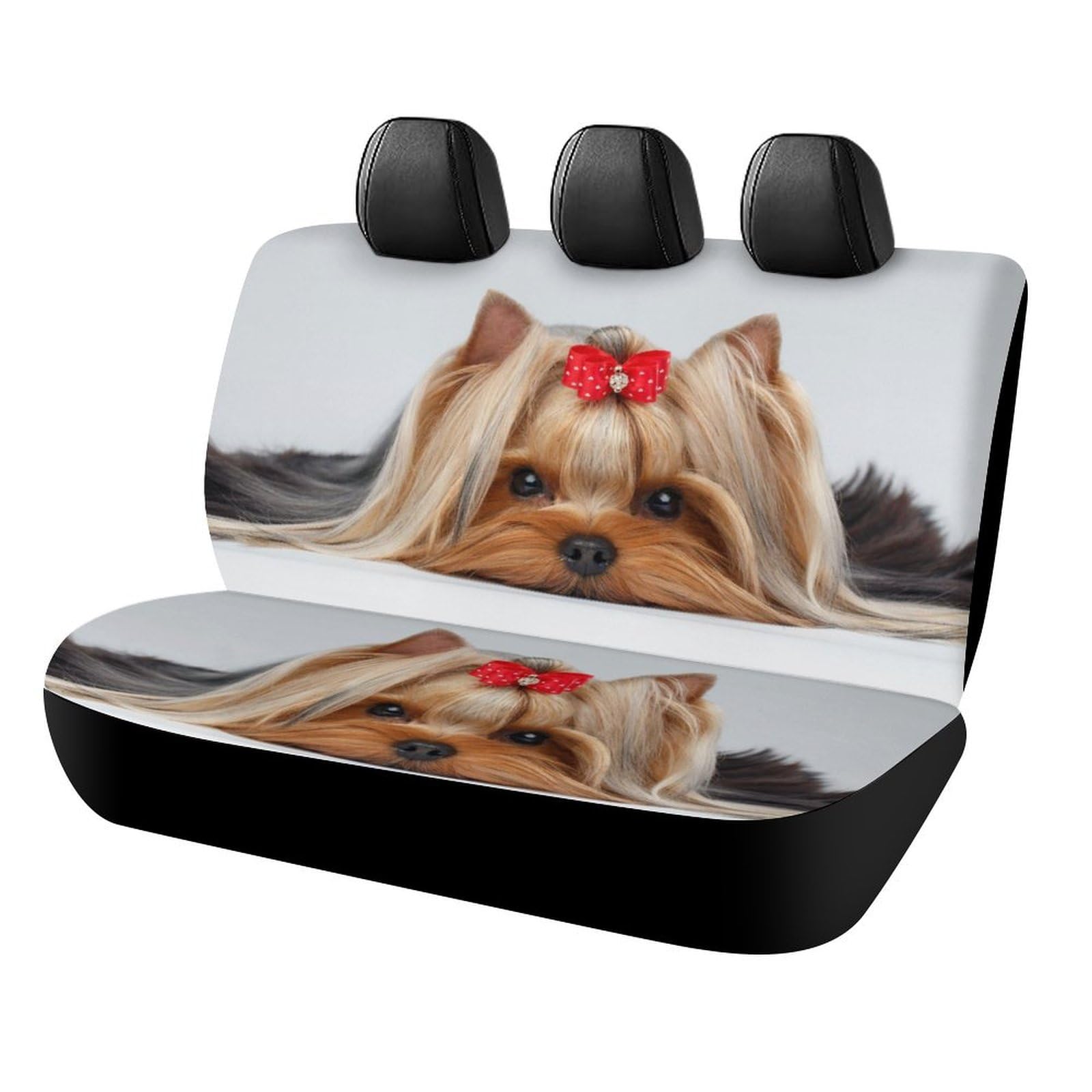 Cmagnifico Auto-Rücksitzbezug, Yorkshire Terrier, Autositzbezug, Universal-Sitzbezüge-Set für die meisten Autos, LKWs, SUVs von Cmagnifico