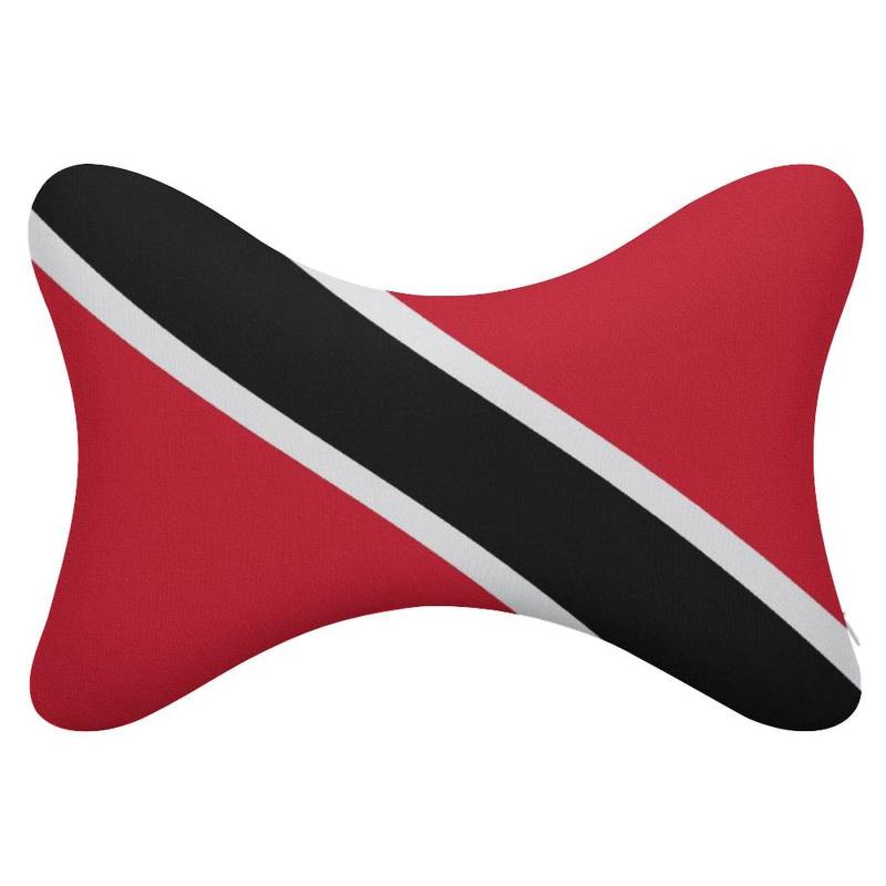 Cmagnifico Autositzkissen, Trinidad- und Tobago-Flagge, Auto-Kopfstützkissen, Nackenstützkissen für Fahrer oder Beifahrer, 2 Stück von Cmagnifico