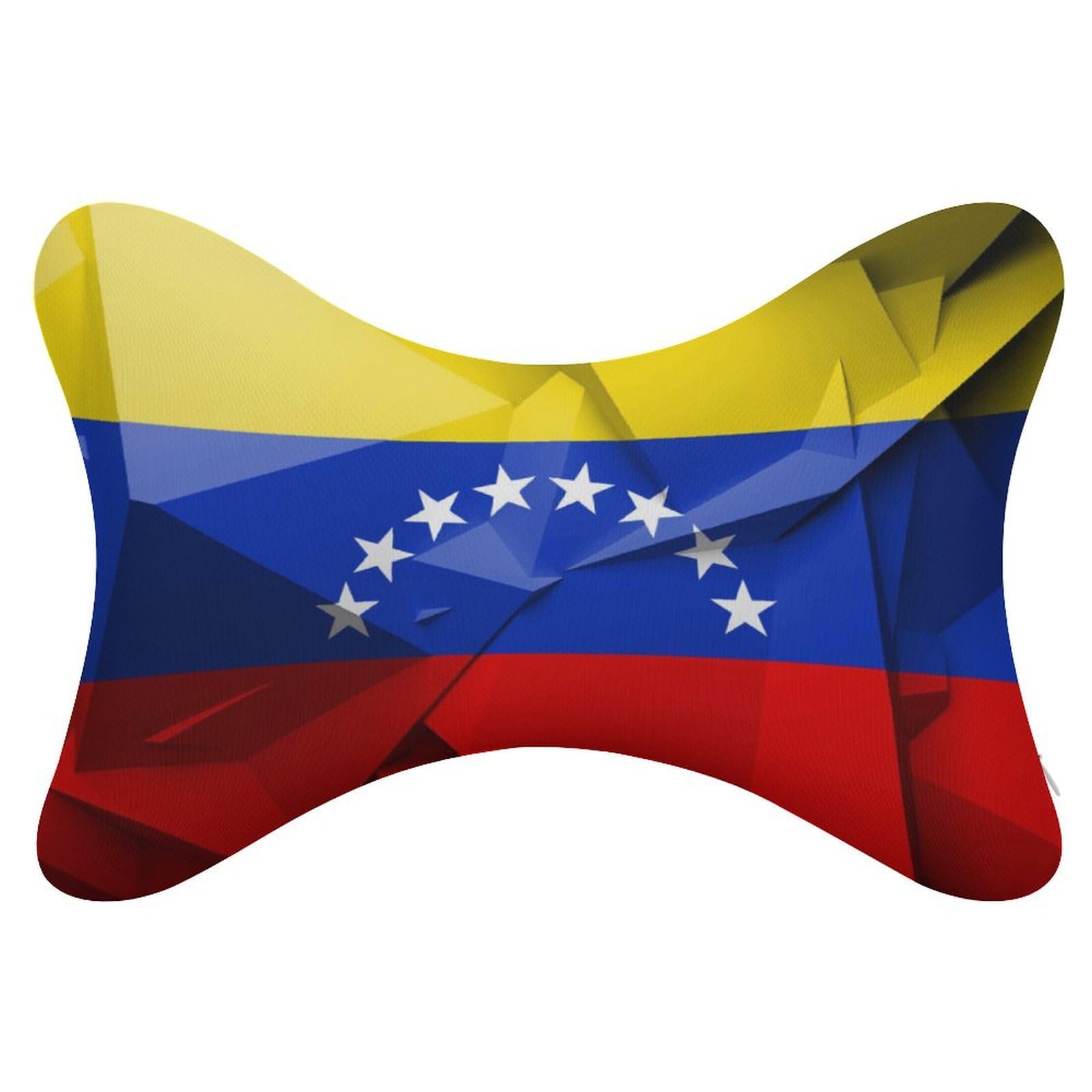 Cmagnifico Autositzkissen, venezolanische Flagge, Kopfstützenkissen, Nackenstützkissen für Fahrer oder Beifahrer, 2 Stück von Cmagnifico