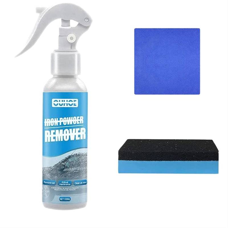 Cmeilau Neutraler Rostentfernungssprayer Autoreinigung, Rustout Instant Remover Spray, Autowartungs-Rostentferner, Rostentfernungsmittel für helle Metallstreifen (100 ml) von Cmeilau