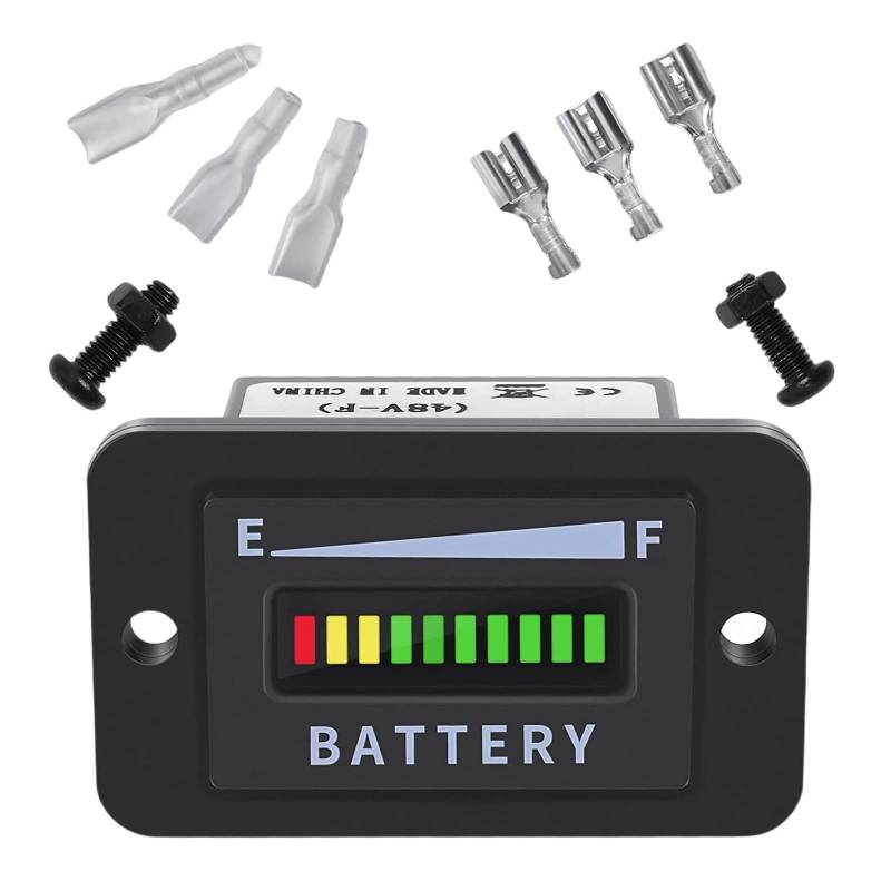 Cnrfeoap LED-Batteriestandsanzeigen, 20 mA, 48 V, geeignet für Gabelstapler, Elektrofahrzeuge, Roller von Cnrfeoap