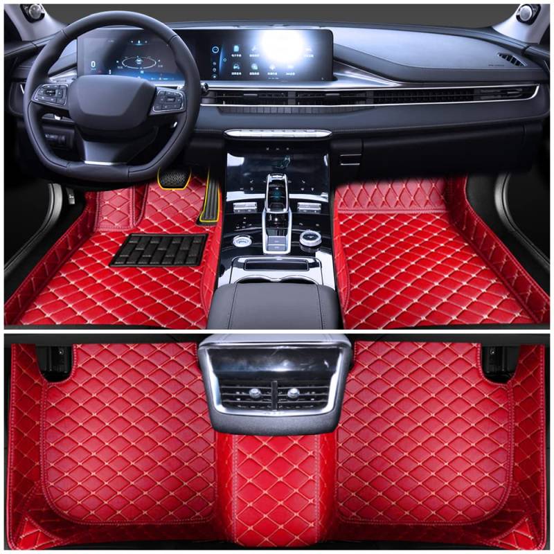 Auto Fußmatten für SMART Verdickter Anti-Rutsch Auto Fussmatten Teppiche Diamant PVC Leder Luxus Auto matten von Cobear