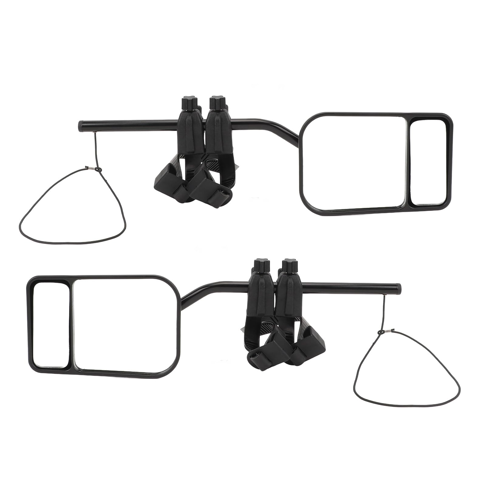 2 Stück Clip-on-Anhänger-Seitenspiegelverlängerung für SUV, LKW, Wohnmobil, Rohr, Verstellbare Drehung, Kugelgelenk, Seitliche Rückspiegelverlängerung, 12,5 X 11,5 Cm von Cocoarm