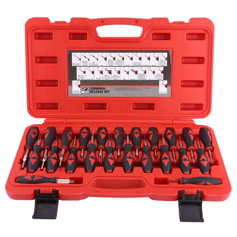 ISO Stecker Entriegelung Auspinnen Auspin Entriegeln KFZ Lösen Werkzeug 23 teilig, Universal Entriegelungswerkzeug Set KfZ Auspinwerkzeug ISO-Stecker Entriegeln ISO Stecker Entriegelung Auspinnen Auspin Entriegeln KFZ Lösen Werkzeug 23 teilig, Universal Entriegelungswerkzeug Set KfZ Auspinwerkzeug ISO-Stecker Entriegeln von Cocoarm