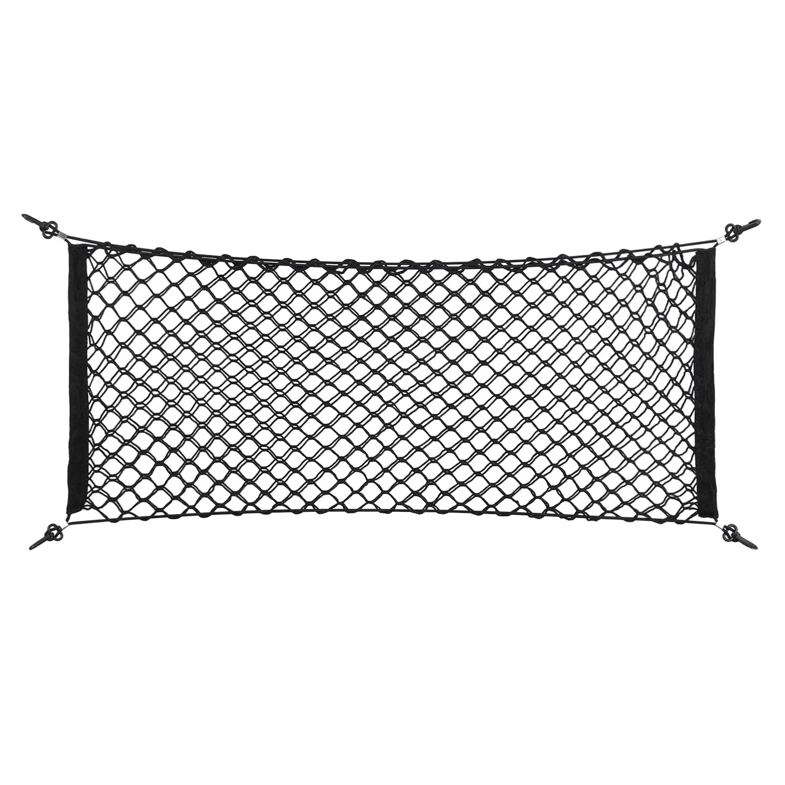 Netz für Kofferraum, 90 X 40 cm, Kofferraumnetz, Nylon-Kunststoff, Schwarz, Auto-Aufbewahrungsnetz, Dehnbares Auto-Aufbewahrungsnetz, Universelles Netz, LKW-Hecknetz, von Cocoarm