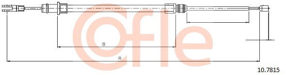 Seilzug, Feststellbremse hinten Cofle 10.7815 von Cofle