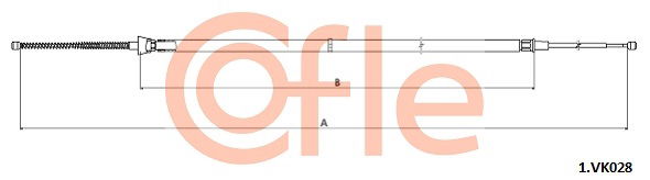 Seilzug, Feststellbremse hinten Cofle 92.1.VK028 von Cofle
