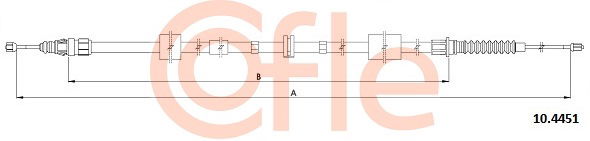 Seilzug, Feststellbremse hinten Cofle 92.10.4451 von Cofle