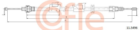 Seilzug, Feststellbremse hinten links Cofle 11.5496 von Cofle