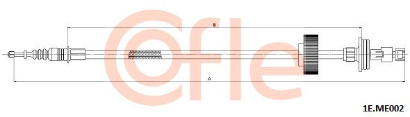 Seilzug, Feststellbremse hinten links Cofle 1E.ME002 von Cofle