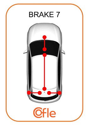 Seilzug, Feststellbremse hinten rechts Cofle 20.160B046 von Cofle