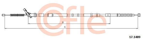 Seilzug, Feststellbremse hinten rechts Cofle 92.17.1489 von Cofle