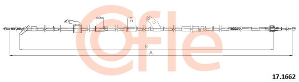Seilzug, Feststellbremse hinten rechts Cofle 92.17.1662 von Cofle