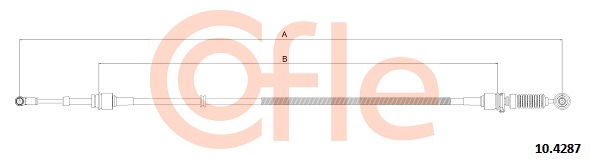 Seilzug, Schaltgetriebe Cofle 10.4287 von Cofle