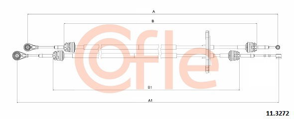 Seilzug, Schaltgetriebe Cofle 11.3272 von Cofle