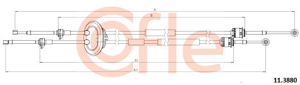 Seilzug, Schaltgetriebe Cofle 11.3880 von Cofle