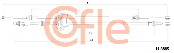 Seilzug, Schaltgetriebe Cofle 11.3885 von Cofle