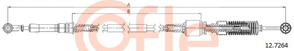 Seilzug, Schaltgetriebe Cofle 12.7264 von Cofle
