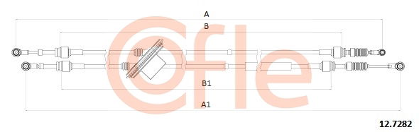 Seilzug, Schaltgetriebe Cofle 12.7282 von Cofle