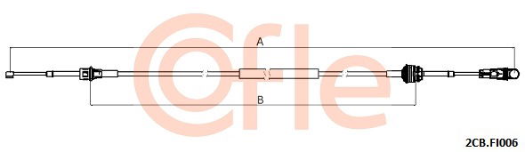 Seilzug, Schaltgetriebe Cofle 2CB.FI006 von Cofle