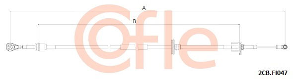 Seilzug, Schaltgetriebe Cofle 2CB.FI047 von Cofle