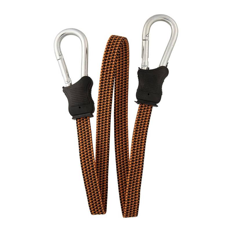 COGEX - Spannschloss, Spannschloss - Flachspanner - Länge: 75 cm - mit Metallkarabiner - Für EIN Zurren ohne Scheren der Last - Bruchlast 45 kg - Farbe: Orange & Schwarz von Cogex