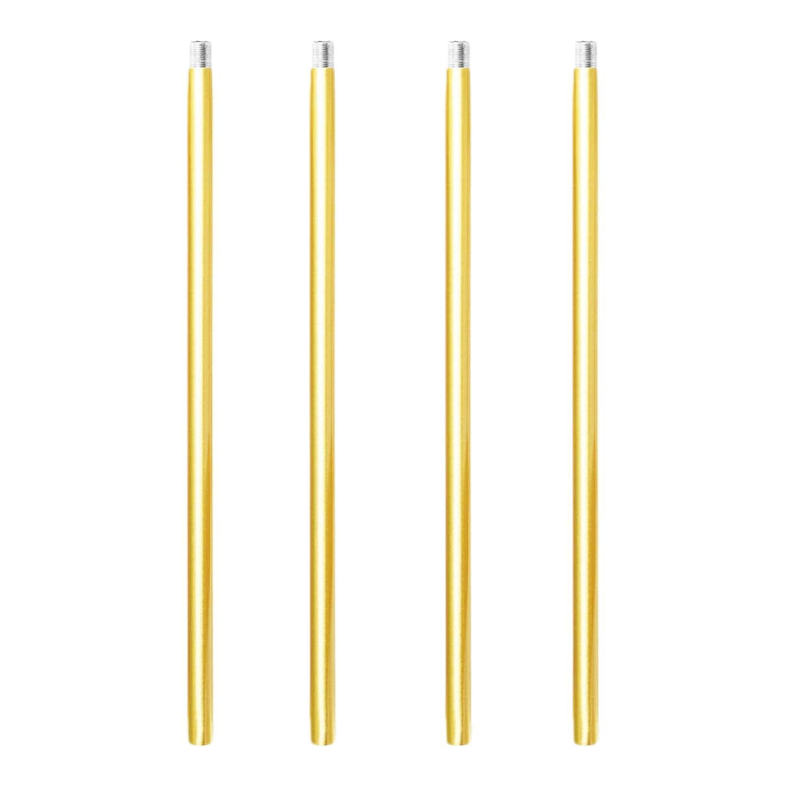 Colcolo 4Pcs Kronleuchter Licht Verlängerung Pole Leuchte Downrods Kronleuchter Pleuel, Golden von Colcolo