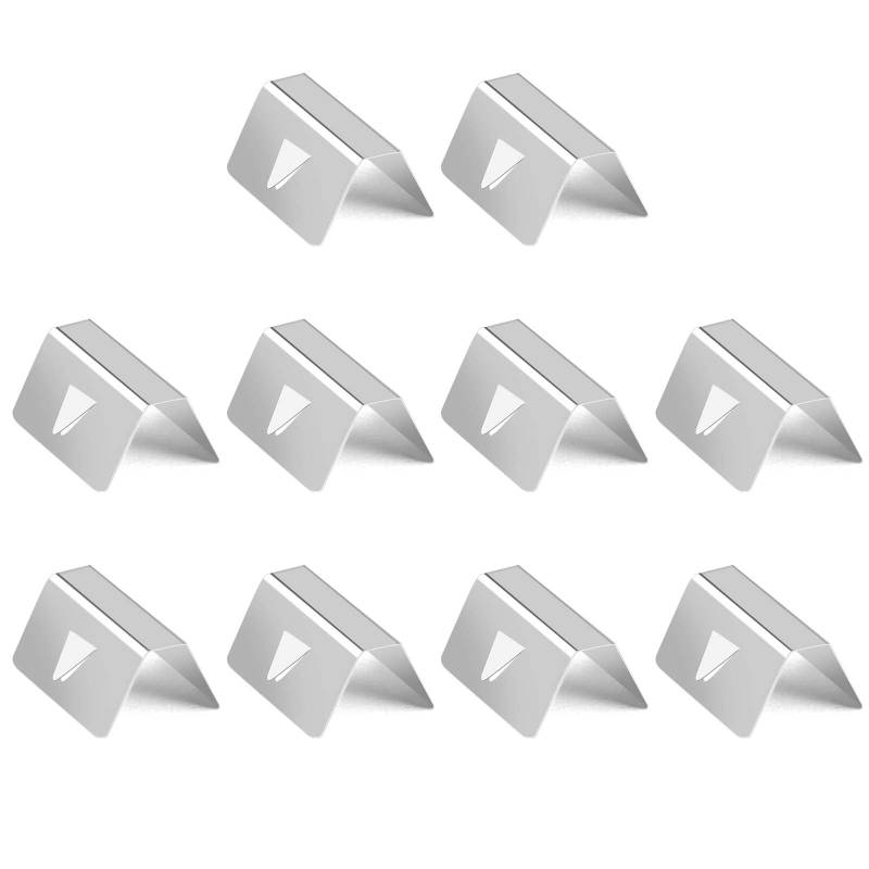 Wind Regen Deflektor Clips 10pcs Windabweiser Clips Wind/Rain Deflector Fitting Clip Halteklammern Fit Für Heko G3 Edelstahl Auto Windschutzscheiben Stahl Clip Edelstahl Windabweiser Befestigungsclip von Colexy