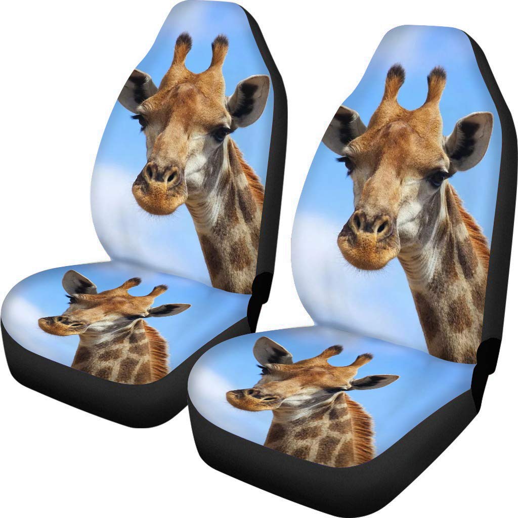 Coloranimal 3D Ocean Animal Design Meeresschildkröte Fahrzeug Sitzbezug Auto Auto Innenschutz Frauen Männer Mädchen Junge Vordersitzbezüge für Auto Stoff Auto Protector Sitzbezüge (Blau) von Coloranimal