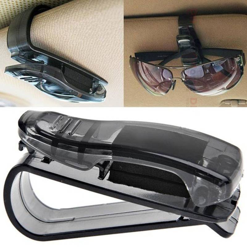 Brillenhalter für Auto Sonnenblende, Colorful Auto Sunglasses Halterungen Auto Sonnenblende Brillen Sonnenbrille Ticket Quittungskarte Clip Lagerung Halter von Colorful