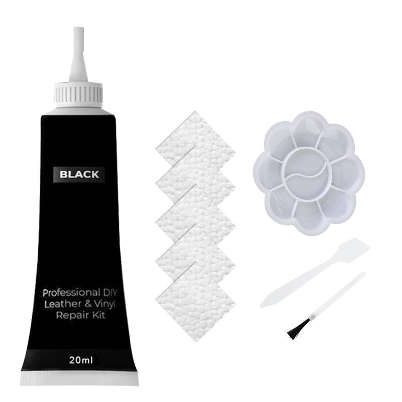 Comioke Lederreparatur Creme,Leder Restaurator,Leder Reparatur Set, Lederreparatur Füller,Reparatur von Lederkratzern,Flüssigleder Lederreparaturgel,Mischbare Lederreparatursets,Künstler Pinsel,20ML von Comioke