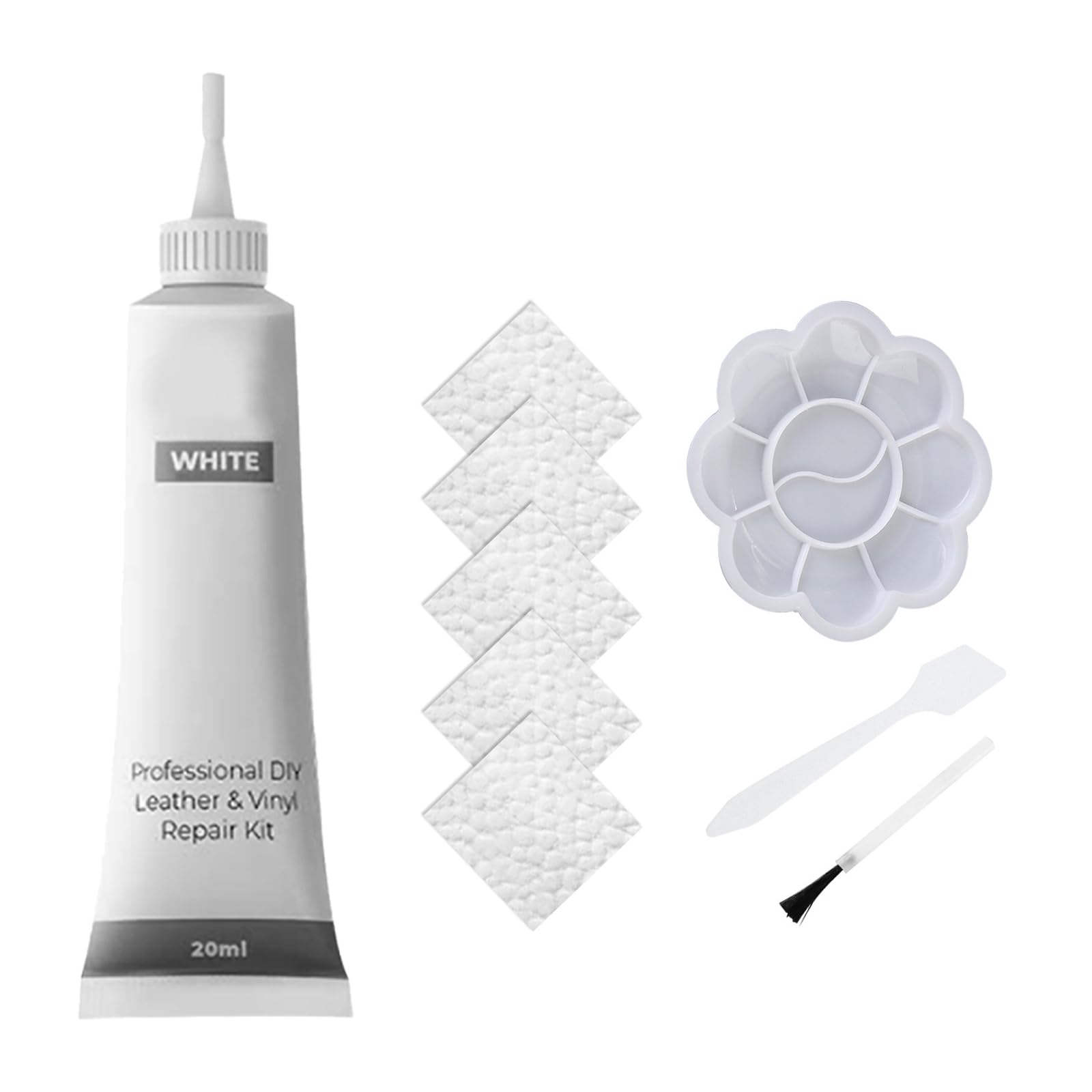 Comioke Lederreparatur Creme,Leder Restaurator,Leder Reparatur Set, Lederreparatur Füller,Reparatur von Lederkratzern,Flüssigleder Lederreparaturgel,Mischbare Lederreparatursets,Künstler Pinsel,20ML von Comioke