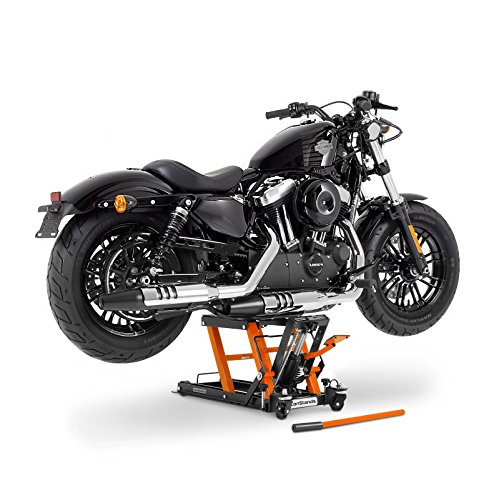 ConStands - Motorrad-Hebebühne für Indian Scout/Bobber/Sixty, Springfield Hydraulisch Sicherung Orange von ConStands