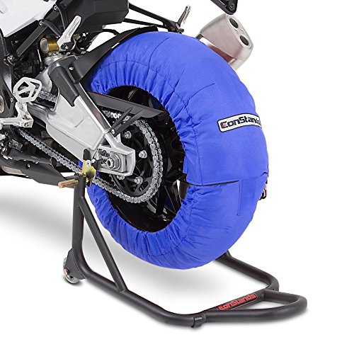 ConStands - Motorrad Reifenwärmer für BMW S 1000 R/RR Räder Set Blau 60-80°C, 17 Zoll von ConStands