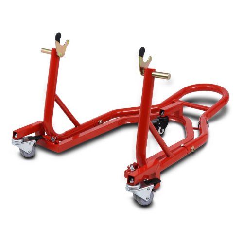 ConStands Mover II Racing - Motorrad Montageständer hinten Rot Hinten Rangierhilfe Hinterrad-Ständer Heber von ConStands