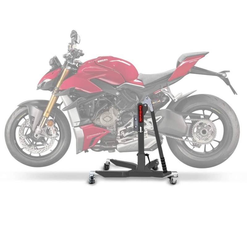 ConStands Power Classic-Zentralständer Kompatibel für Ducati Streetfighter V4 / S 20-21 Grau Motorrad Aufbockständer Heber Montageständer von ConStands