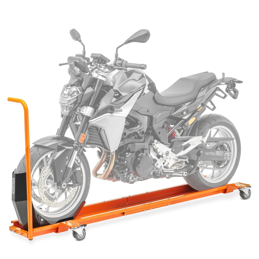 ConStands Smart Mover - Rangierschiene mit Wippe für Victory Kingpin Orange bis 450 kg Rangierhilfe Rangierwagen Motorrad von ConStands