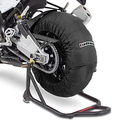 Motorrad Reifenwärmer ConStands schwarz Superbike 60-80 C Set von ConStands