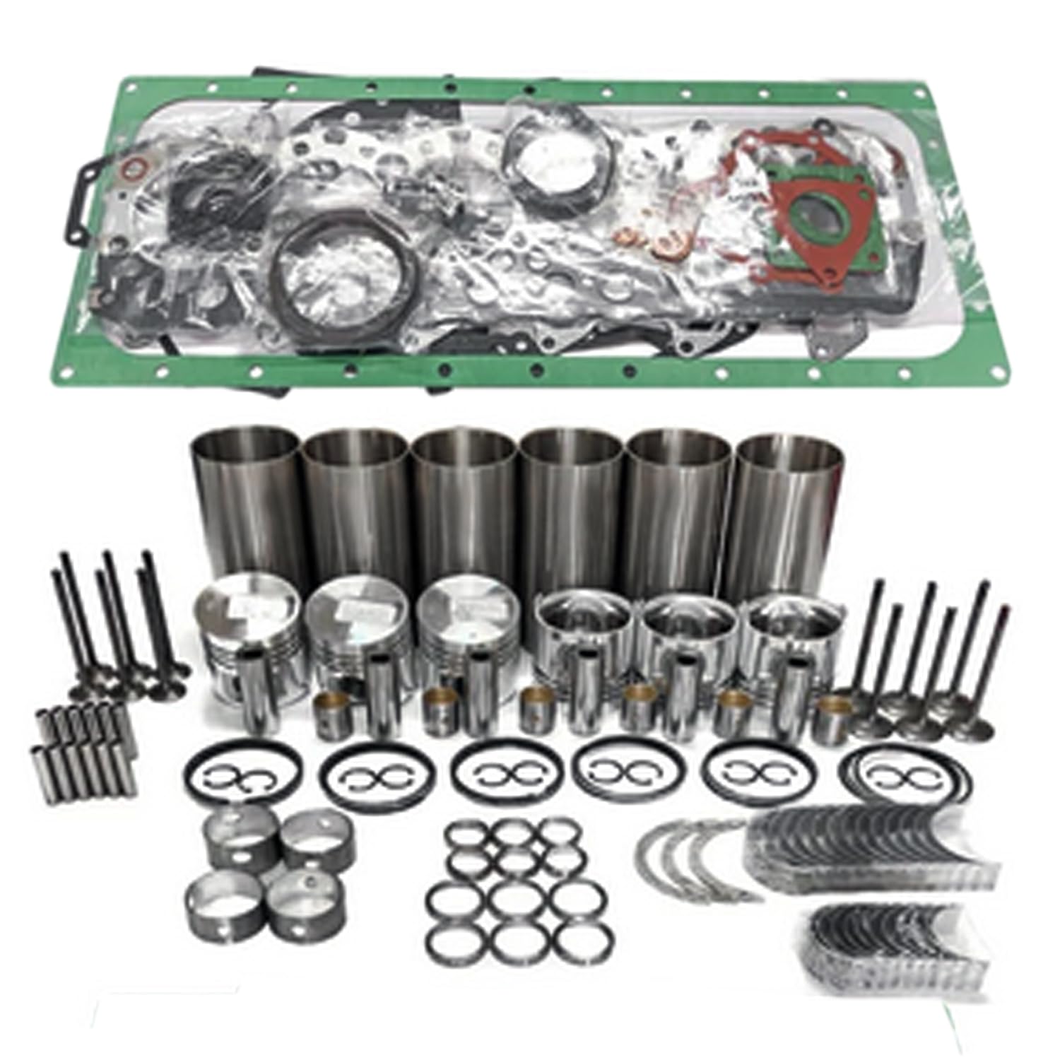 Congparts Überholung Rebuild Kit Kompatibel mit Clark Gabelstapler F18B F18C Kompatibel mit Komatsu Gabelstapler Kompatibel mit TCM Gabelstapler FD35T9 Kompatibel mit Mitsubishi Motor S6S S6S-D S6S-DT von Congparts