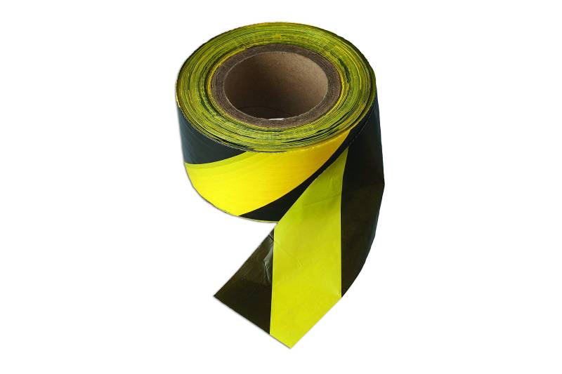 Connect Workshop Consumables 35364 Black & Yellow Barrier Tape 75mm x 500m Non Adhesive 1pc von Connect Workshop Consumables