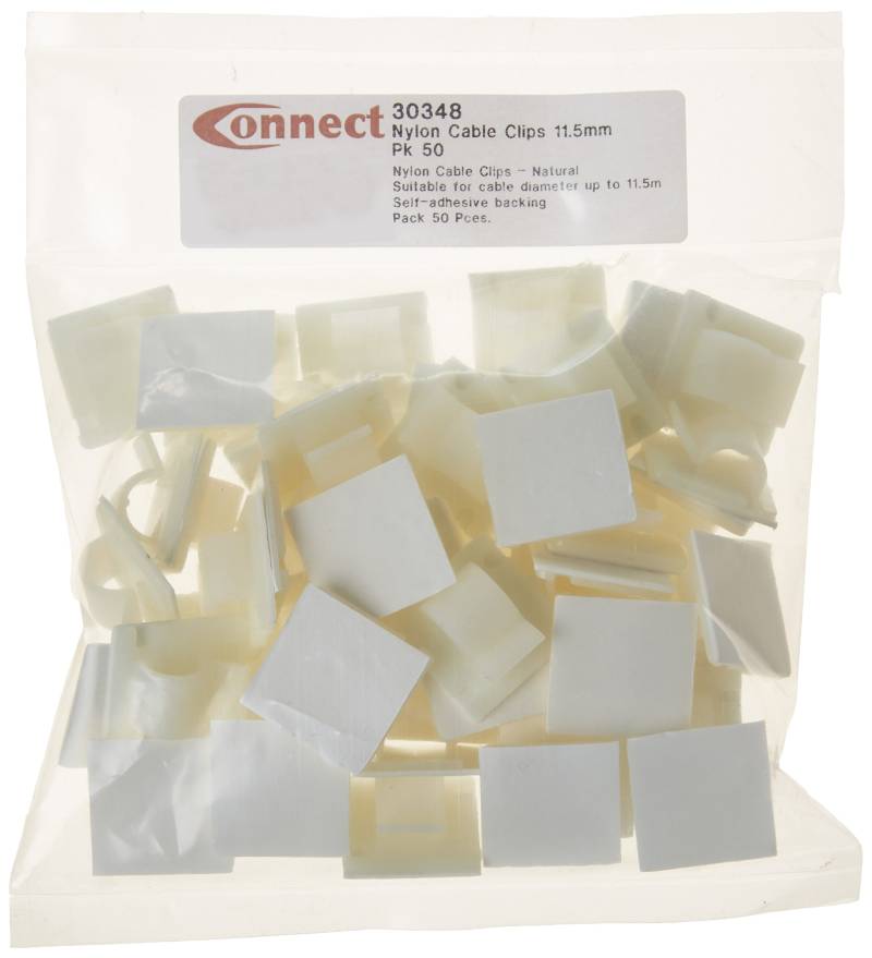 Connect 30348 Nylon Cable Clips 11.5mm 50pc von Connect