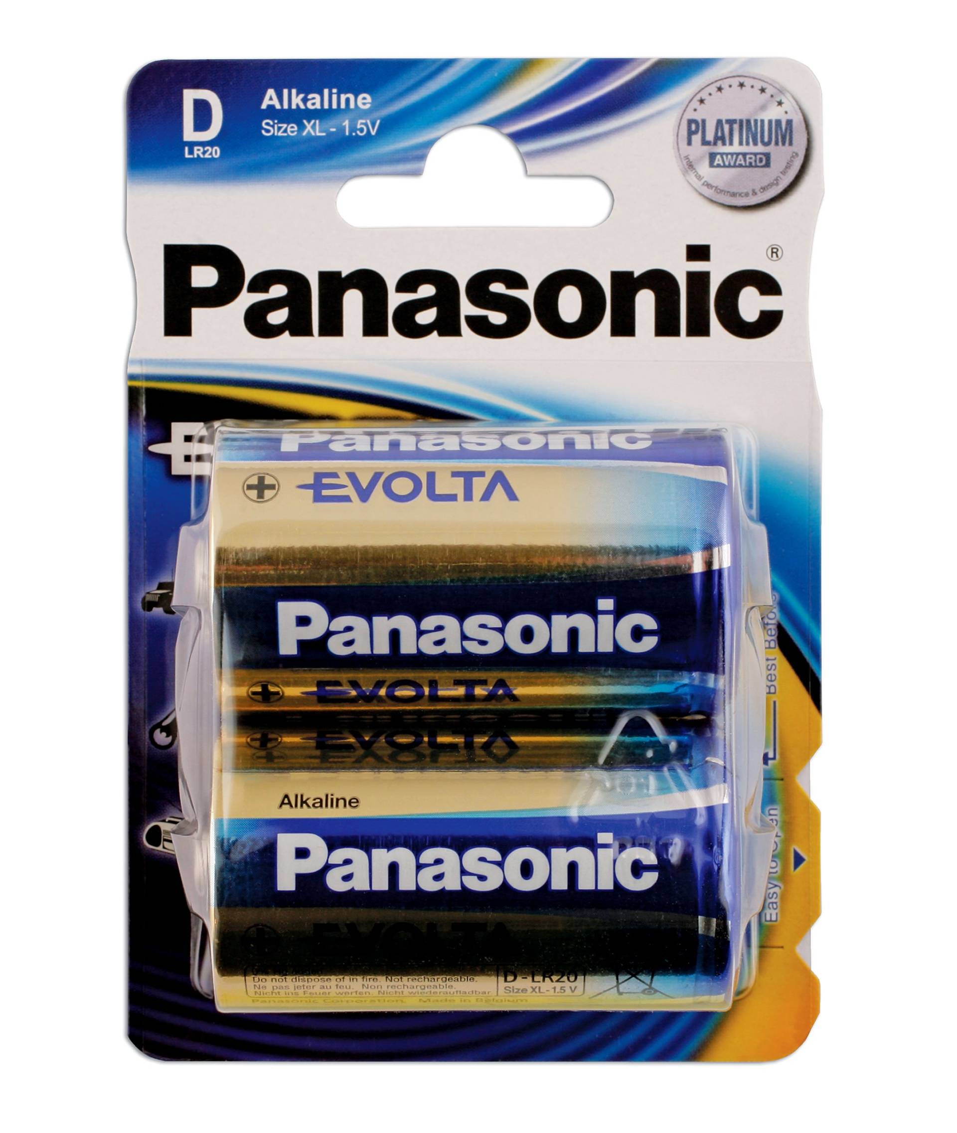 Connect 30648 Panasonic Evolta Batterien, Monozellen, 12 Packungen à 2 Stück von Connect