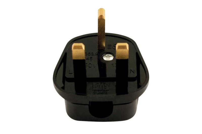 Connect 30677 High Impact Black Plug Tops 13A 10pc von Connect