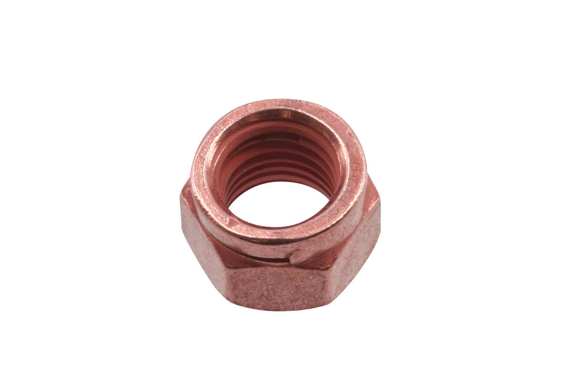 Connect 30738 Copper Flashed Nut Slotted Lock M10 x 1.5 x 14mm Hex 5pc von Connect